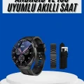BUĞZ Amoled Ekran Akıllı Saat Üç Kordonlu İOS Android Uyumlu