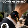 BUĞZ Amoled Ekran Akıllı Saat Uyku Nabız Adım Ölçer Su Geçirmez Yeni Nesil