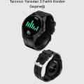 BUĞZ AMOLED Ekranlı Akıllı Saat – 3 Kordon Seçenekli, Suya Dayanıklı, Kalp Atış ve Uyku Takip Özellikli