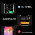 BUĞZ AMOLED ekranlı, sesli görüşme ve sağlık takip özelliklerine sahip, şık tasarımlı bir akıllı saat.