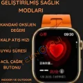 BUĞZ AMOLED ekranlı, sesli görüşme ve sağlık takip özelliklerine sahip, şık tasarımlı bir akıllı saat.