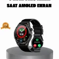 BUĞZ AMOLED Ekranlı Smartwatch – 3 Kordonlu, Kalp Atış & Uyku Takipli Akıllı Saat