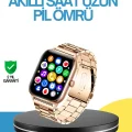 BUĞZ AMOLED Ekranlı Türkçe Menülü Akıllı Saat Bluetooth Görüşmeli