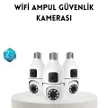 BUĞZ Ampul Tipi WiFi Kamera 2MP Lensli Full HD Görüntü ve Akıllı Hareket Algılama