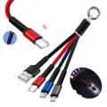 BUĞZ Anahtarlık Çoklu Şarj Kablosu 4 Başlıklı