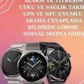 BUĞZ ANC Özellikli Bluetooth Kulaklık ve Amoled Ekran Akıllı Saat Uyku ve Sağlık Takibi Nabız Ölçer