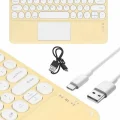 BUĞZ Android ve İOS Uyumlu Bluetooth Klavye Touchpad Slim Kablosuz Wifi Q Klavye - BUĞZ