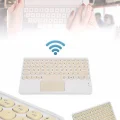 BUĞZ Android ve İOS Uyumlu Bluetooth Klavye Touchpad Slim Kablosuz Wifi Q Klavye - BUĞZ