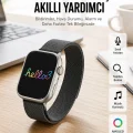 BUĞZ Android ve İOS Uyumlu Uyku ve Sağlık Takibi Yapabilen 3 Kordonlu Akıllı Saat