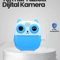  Anında Baskı Yapabilen Çocuk Fotoğraf Makinesi Hafıza Kart Destekli