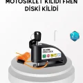 BUĞZ Anti Hırsızlık 110 dB Alarm Disk Fren Kilidi Suya Dayanıklı Çelik Güvenlik Kilidi