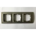  Antrasit Üçlü Çerçeve - Priz ve Anahtar İçin Uyumlu Çerçeve
