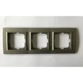  Antrasit Üçlü Çerçeve - Priz ve Anahtar İçin Uyumlu Çerçeve