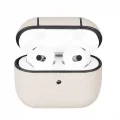  Apple AirPods 3.nesil Uyumlu Deri Kılıf Juni ERC3 Bej