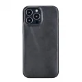  Apple iPhone 13 Pro Max Uyumlu Deri Arka Kapak ROCK RST1 Siyah