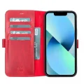 BUĞZ Apple iPhone 13 Pro Max Uyumlu Deri Cüzdanlı Kılıf Nar Çiçeği