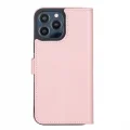 BUĞZ Apple iPhone 13 Pro Max Uyumlu Deri Cüzdanlı Kılıf Toz Pembe