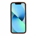  Apple iPhone 13 Pro Uyumlu Deri Arka Kapak ROCK G2 Kahverengi