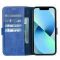  Apple iPhone 13 Uyumlu Deri Cüzdanlı Kılıf Okyanus Mavi