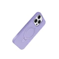 BUĞZ İphone 15 Pro Max Regal Magsafe Standlı Kapak - Lila