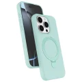 BUĞZ İphone 15 Pro Max Regal Magsafe Standlı Kapak - Su Yeşili
