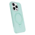 BUĞZ İphone 15 Pro Max Regal Magsafe Standlı Kapak - Su Yeşili