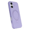 BUĞZ İphone 16 Plus Regal Magsafe Standlı Kapak - Lila