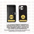 BUĞZ Apple iPhone 17 Pro Max için, Hakiki Deri, El Yapımı Cüzdanlı Kılıf, Magsafe ile uyumlu, İç Yüzeyi Kadife, Gölgeli Taba