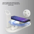 BUĞZ Apple Uyumlu Kablosuz Şarj İstasyonu 4 Cihaz Destekli ve Hızlı Şarjlı - BUĞZ