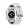 BUĞZ Apple Watch Uyumlu Deri Kordon 38-40-41mm Orfe F3 Beyaz