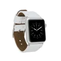 BUĞZ Apple Watch Uyumlu Deri Kordon 38-40-41mm Orfe F3 Beyaz
