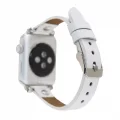  Apple Watch Uyumlu Deri Kordon 38-40-41mm ST F3 Beyaz