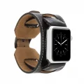  Apple Watch Uyumlu Deri Kordon 42-44-45mm Cuff RST1