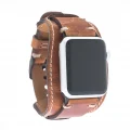  Apple Watch Uyumlu Deri Kordon 42-44-45mm Cuff V18