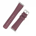  Apple Watch Uyumlu Deri Kordon 42-44-45mm FL6 Bordo