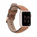 BUĞZ Apple Watch Uyumlu Deri Kordon 42-44-45mm G19 Taba