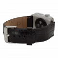  Apple Watch Uyumlu Deri Kordon 42-44-45mm Kroko Siyah