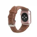  Apple Watch Uyumlu Deri Kordon 42-44-45mm NM1-AS2 Taba