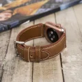  Apple Watch Uyumlu Deri Kordon 42-44-45mm NM4-AS2 Taba