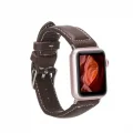  Apple Watch Uyumlu Deri Kordon 42-44-45mm NM4-AS4 Kahve