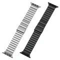 BUĞZ Apple Watch Uyumlu Gri Çelik Kordon, 44-45-49mm Ekran Boyutları İçin Uygun Metal Bileklik