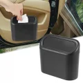  Araba Çöp Kutusu Kapaklı Organizer Siyah