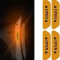BUĞZ Araba Kapı Açık Uyarı Reflektörü Etiket Sticker 4lü 9.5x2.5cm Sarı