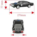BUĞZ Araba tasarımlı lacivert Bluetooth hoparlör USB AUX FM radyo LED ışık 2 yıl garantili