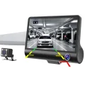 BUĞZ Araç DVR Kamera Çift Lensli 4 İnç Ekranlı G Sensörlü