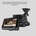 BUĞZ Araç DVR Kamerası 3’lü 170° Geniş Açılı Full HD ve Park Destekli - Lisinya