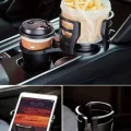 Araç İçi 360 Derece Dönen 2li Bardaklıklı Açılarak Ayarlanabilir Bardak Tutucu Aparat