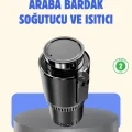 BUĞZ Araç İçi Akıllı Bardaklık Isıtıcı Soğutucu Dijital Ekranlı