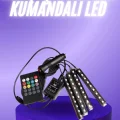  Araç İçi Ayak Altı 12li Şerit Led Işık Uzaktan Kumandalı RGB Işıklı Ses ve Müziğe Duyarlı