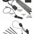  Araç İçi Ayak Altı Led 12 Led Işık Sese Müziğe Duyarlı RGB Işıklı Aydınlatma Seti
